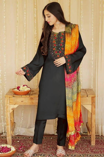 Embroidered Lawn Fancy 3 Piece Dress